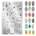 Nail Stamping Plates Flower Art Template PLUS25