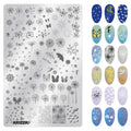Nail Stamping Plates Flower Art Template PLUS27