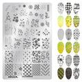 Nail Stamping Plates Flower Art Template PLUS29