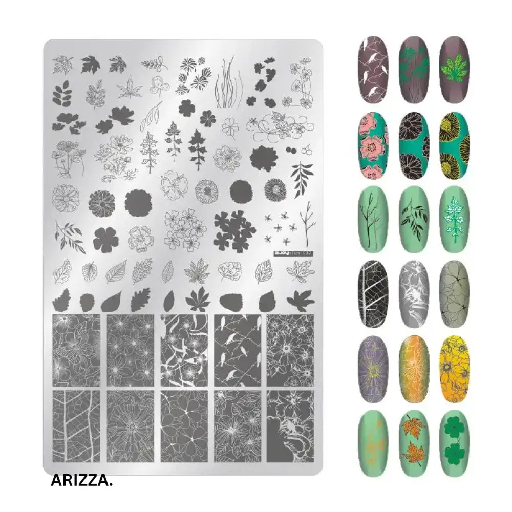 Nail Stamping Plates Flower Art Template PLUS32