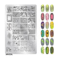Nail Stamping Plates Flower Art Template PLUS34