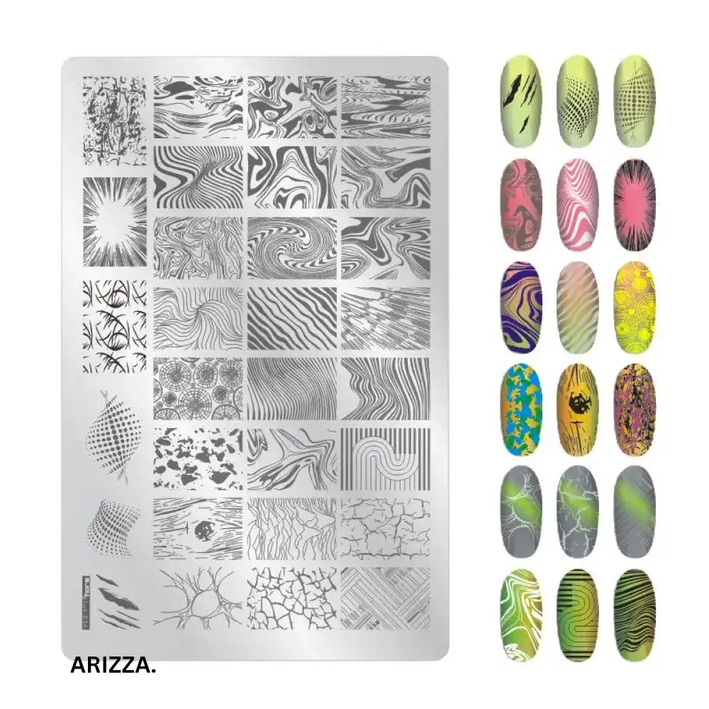 Nail Stamping Plates Flower Art Template PLUS34