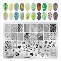 Nail Stamping Plates Flower Art Template PLUS37
