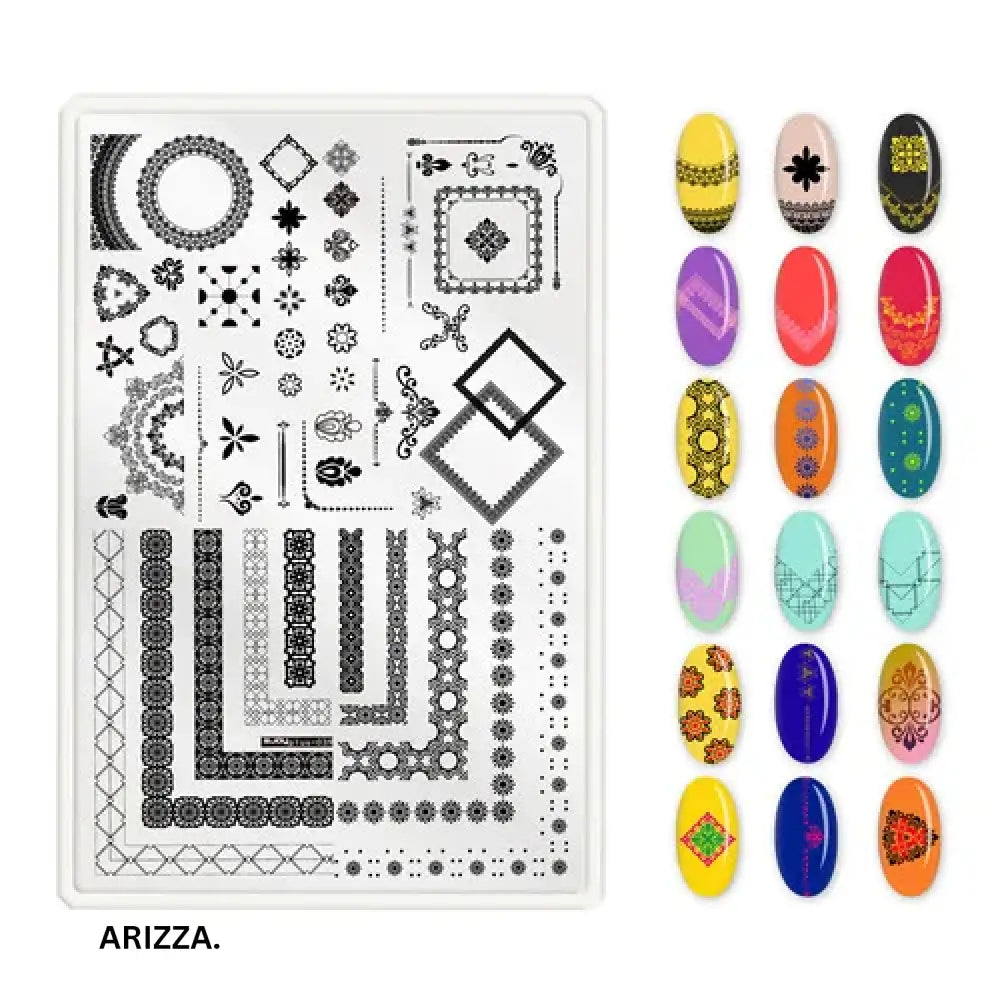 Nail Stamping Plates Flower Art Template PLUS39