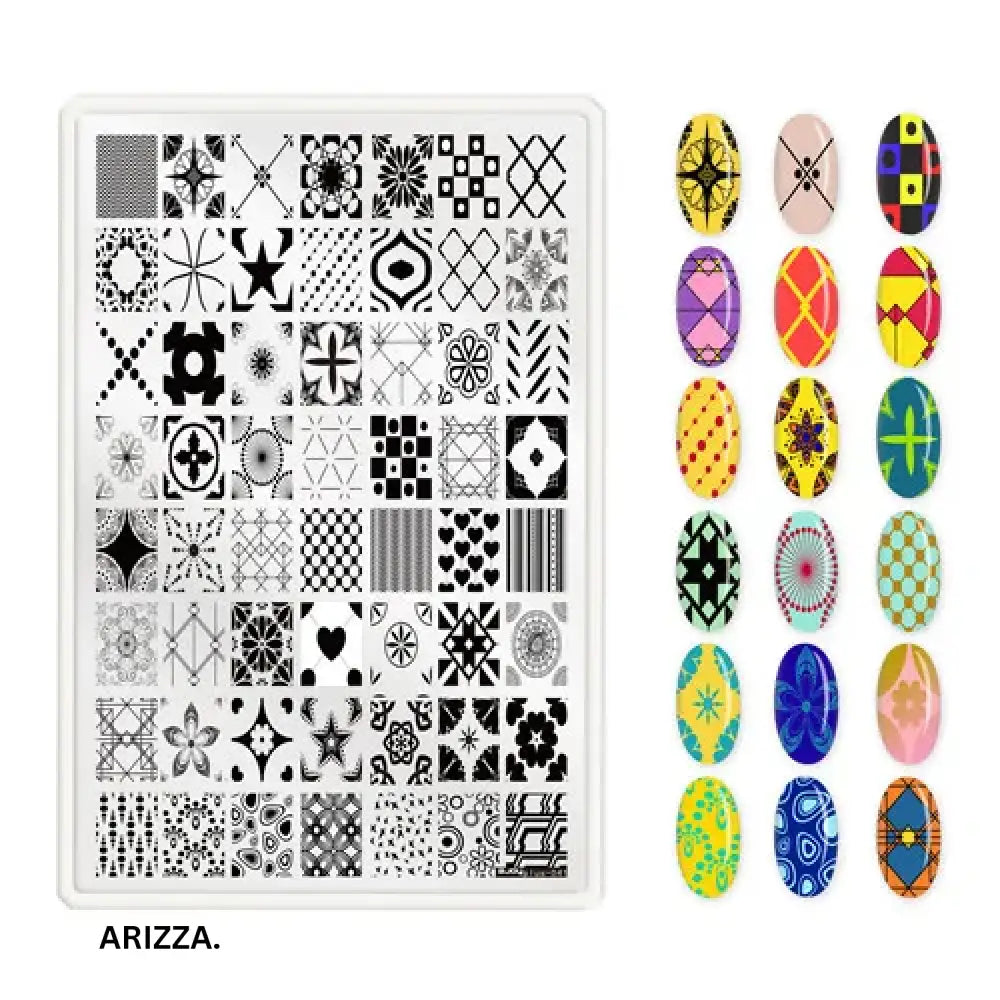 Nail Stamping Plates Flower Art Template PLUS41