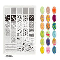 Nail Stamping Plates Flower Art Template PLUS42