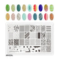 Nail Stamping Plates Flower Art Template PLUS44
