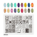 Nail Stamping Plates Flower Art Template PLUS45