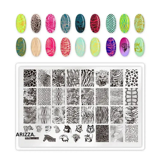 Nail Stamping Plates Flower Art Template PLUS48