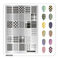 Nail Stamping Plates Flower Art Template PLUS5