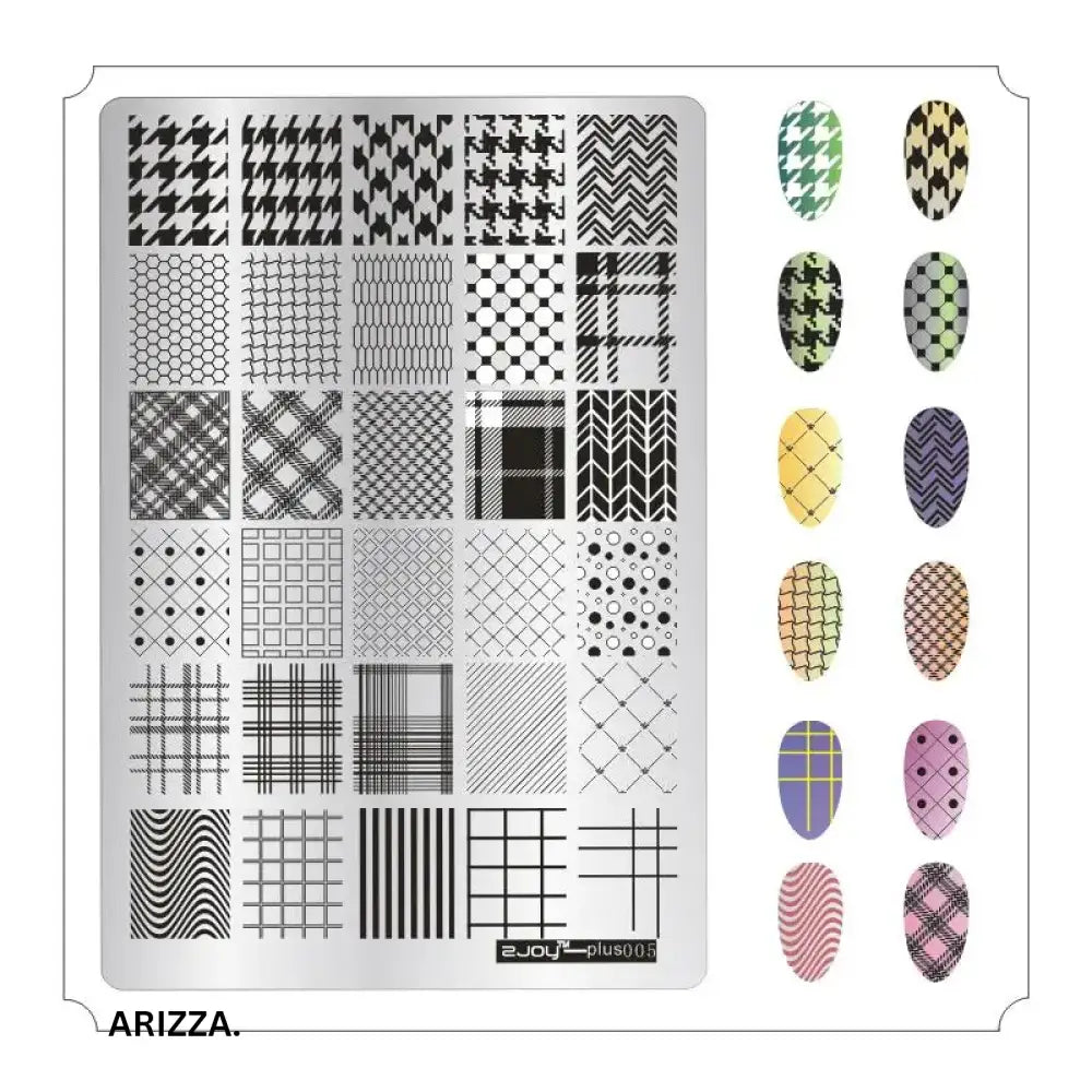 Nail Stamping Plates Flower Art Template PLUS5