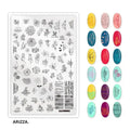 Nail Stamping Plates Flower Art Template PLUS50