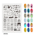 Nail Stamping Plates Flower Art Template PLUS52
