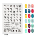 Nail Stamping Plates Flower Art Template PLUS53
