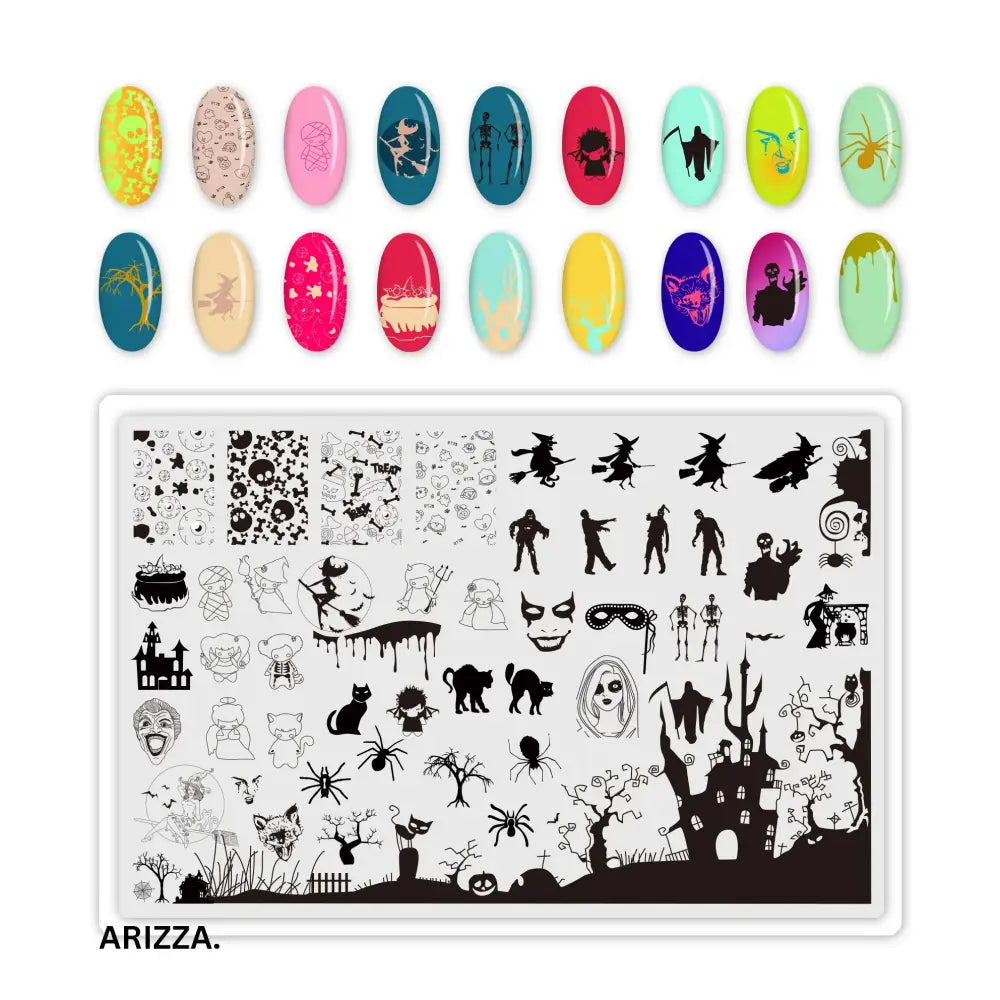 Nail Stamping Plates Flower Art Template PLUS57