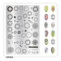 Nail Stamping Plates Flower Art Template PLUS6