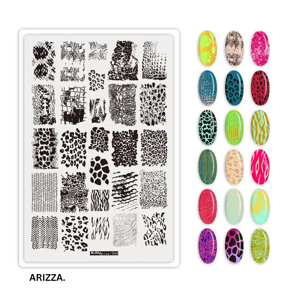 Nail Stamping Plates Flower Art Template PLUS60
