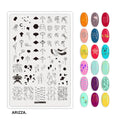 Nail Stamping Plates Flower Art Template PLUS61