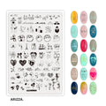 Nail Stamping Plates Flower Art Template PLUS62