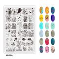 Nail Stamping Plates Flower Art Template PLUS65