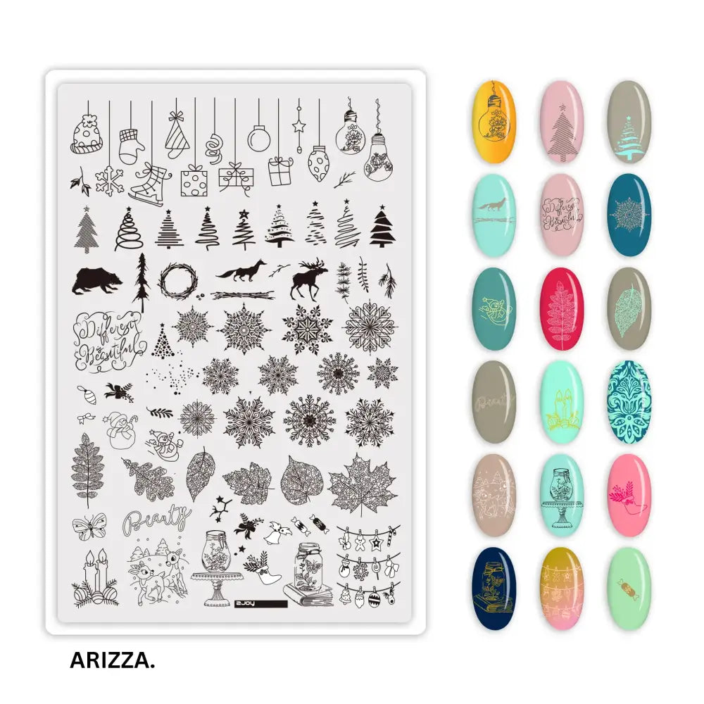 Nail Stamping Plates Flower Art Template PLUS69