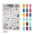 Nail Stamping Plates Flower Art Template PLUS70
