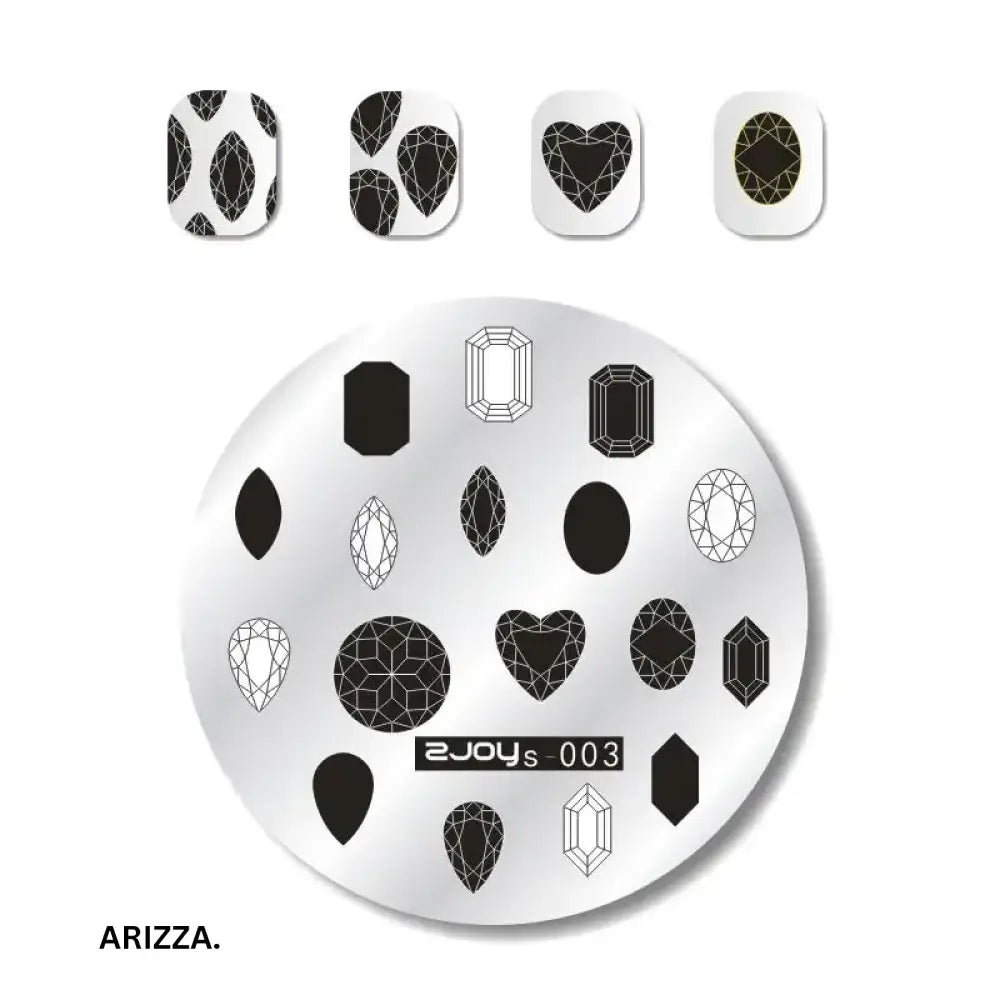 Nail Stamping Plates Flower Art Template ZJOYS03