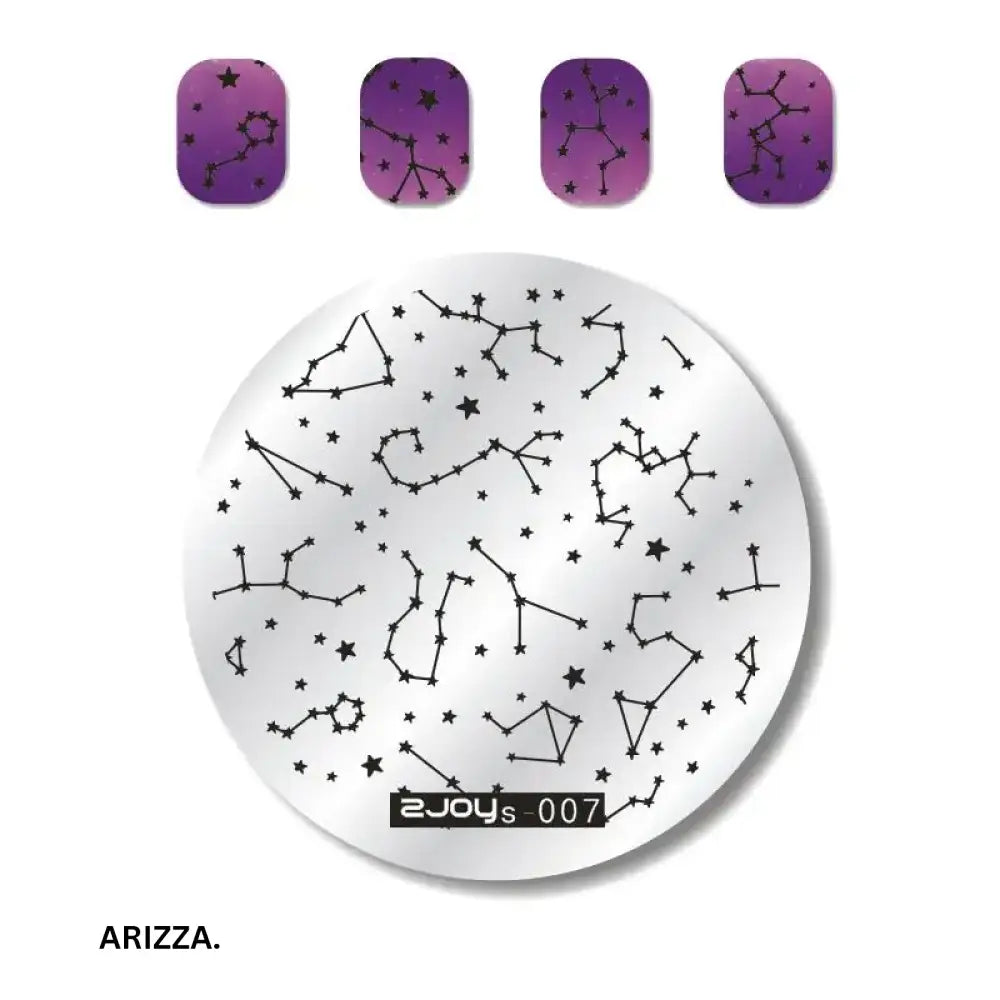 Nail Stamping Plates Flower Art Template ZJOYS07