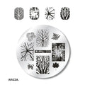 Nail Stamping Plates Flower Art Template ZJOYS08