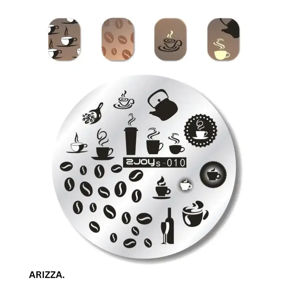 Nail Stamping Plates Flower Art Template ZJOYS10