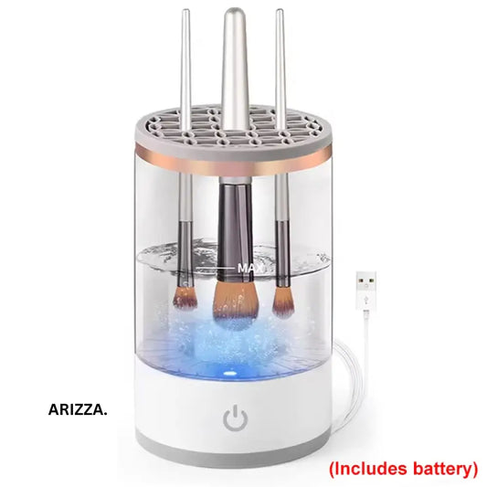 Portable USB Electric Makeup Brush Cleaner Transparent 2