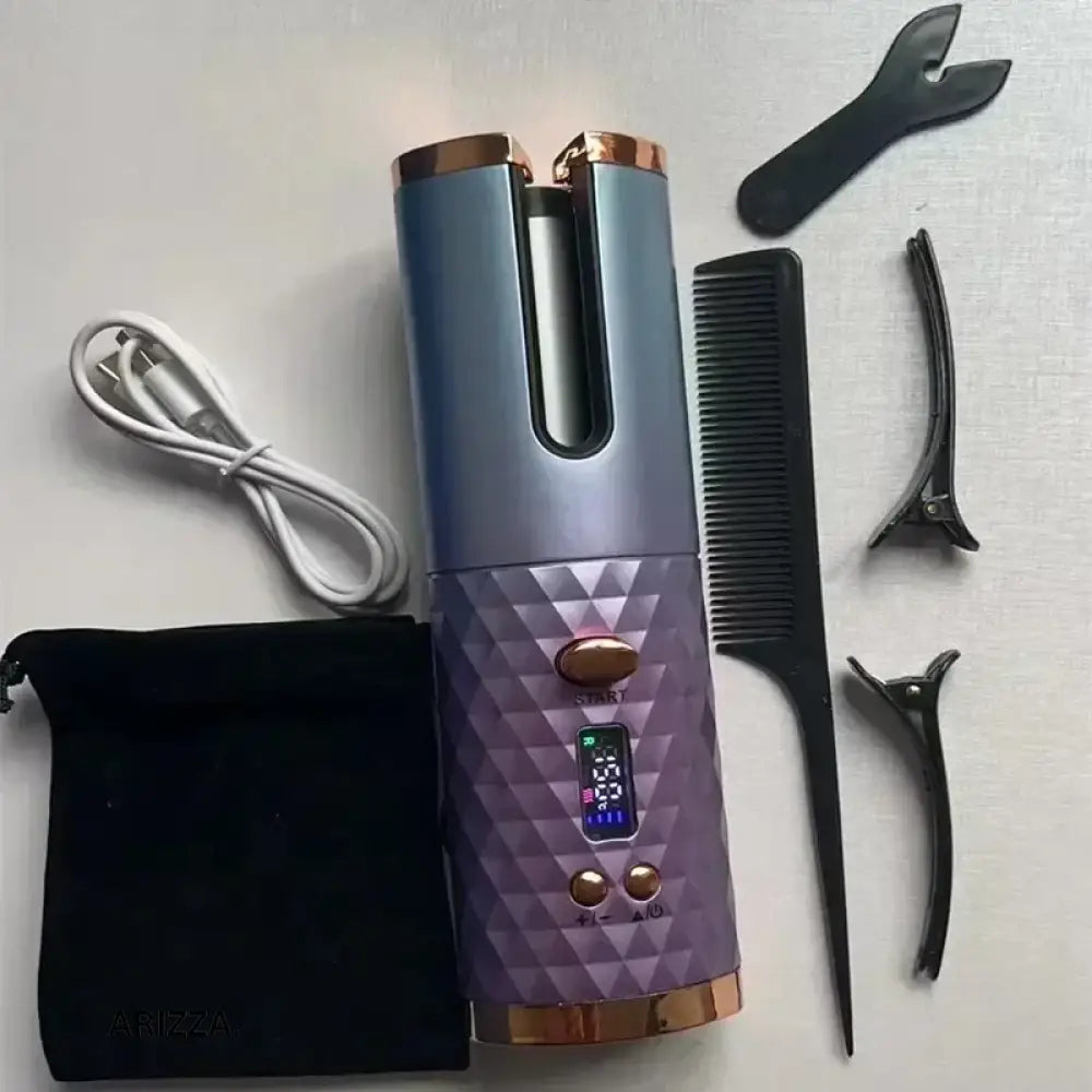 Portable Wireless Automatic Hair Styling Curler