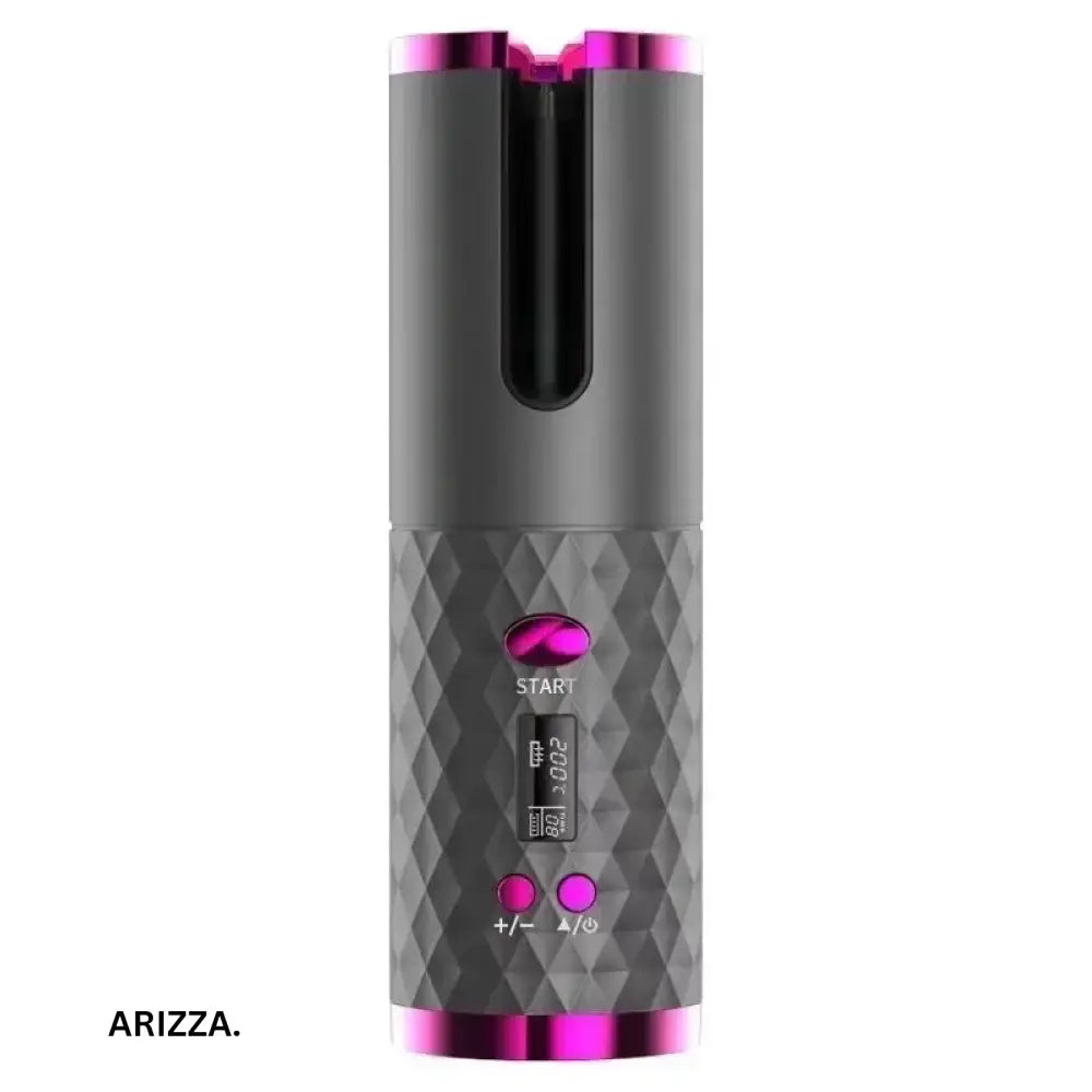 Portable Wireless Automatic Hair Styling Curler Grey