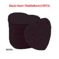 Reusable Face Makeup Removal Sponge 10PCS Black L