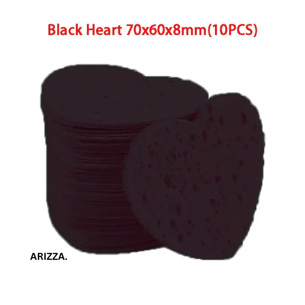 Reusable Face Makeup Removal Sponge 10PCS Black L