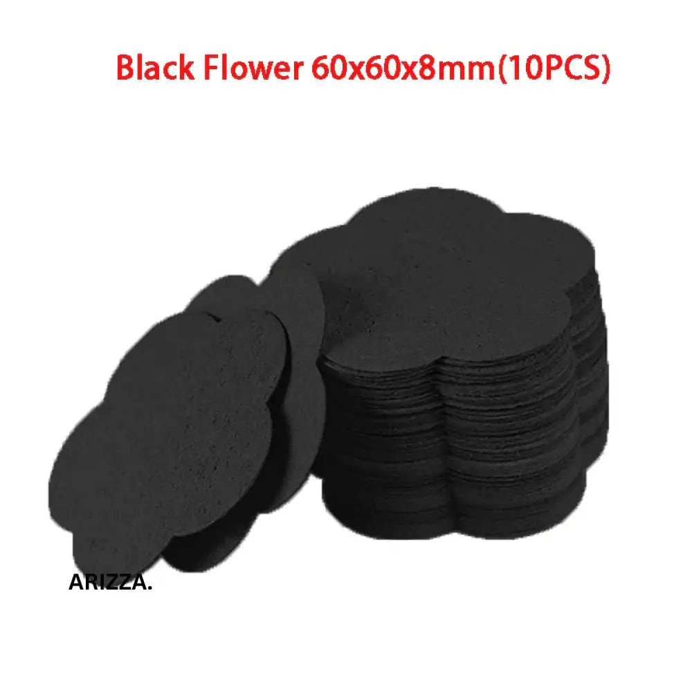 Reusable Face Makeup Removal Sponge 10PCS Black M