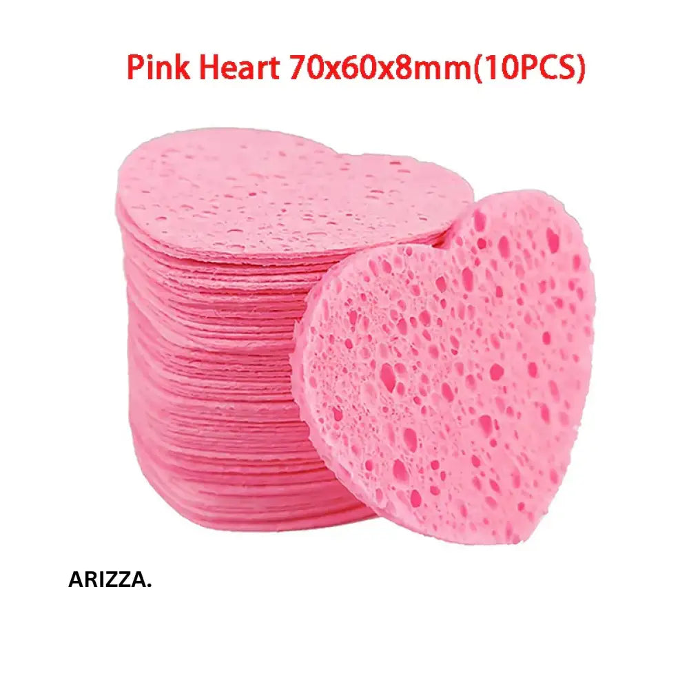 Reusable Face Makeup Removal Sponge 10PCS Pink L