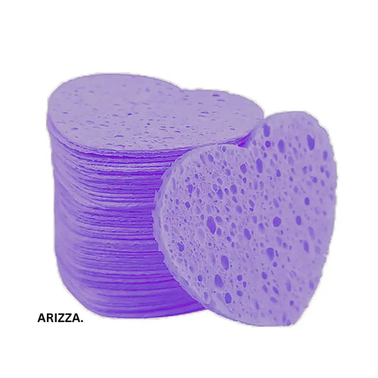 Reusable Face Makeup Removal Sponge 10PCS Purple S