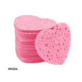 Reusable Face Makeup Removal Sponge 20pcs heart pink L