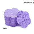 Reusable Face Makeup Removal Sponge 20PCS purple