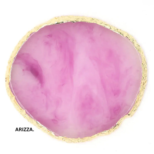 Round Resin Agate Stone Nail Art Palette 08