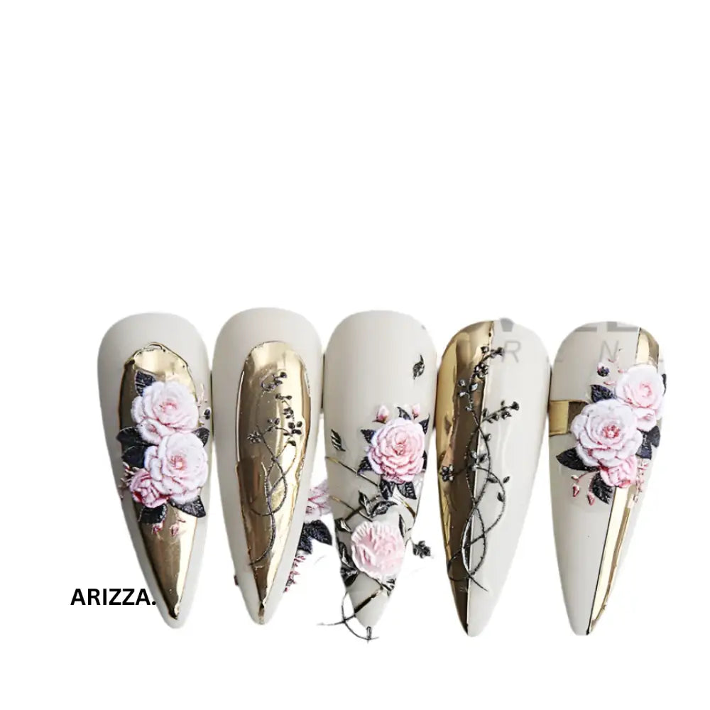Self-Adhesive 5D Embossed Nail Sticker