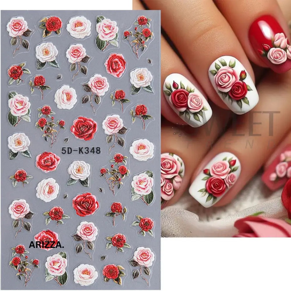Self-Adhesive 5D Embossed Nail Sticker