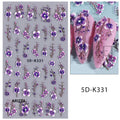Self-Adhesive 5D Embossed Nail Sticker 5D-K331