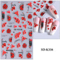 Self-Adhesive 5D Embossed Nail Sticker 5D-K338