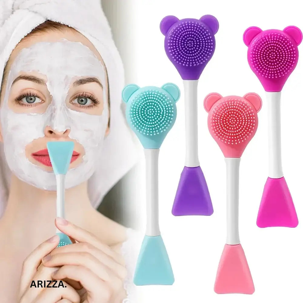 Silicone Double Head Facial Mask Brush
