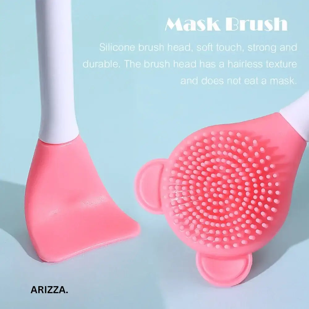 Silicone Double Head Facial Mask Brush