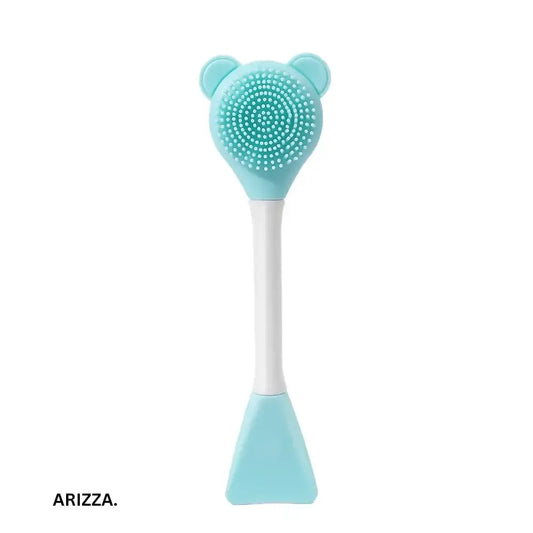 Silicone Double Head Facial Mask Brush Blue
