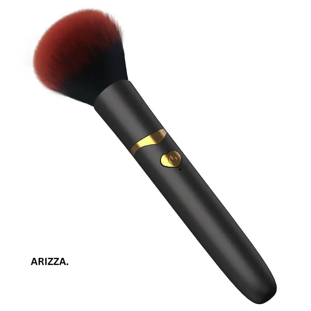 Soft Fluffy Portable Vibration Makeup Brush Black