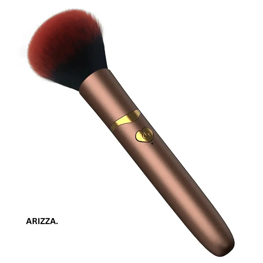 Soft Fluffy Portable Vibration Makeup Brush Golden